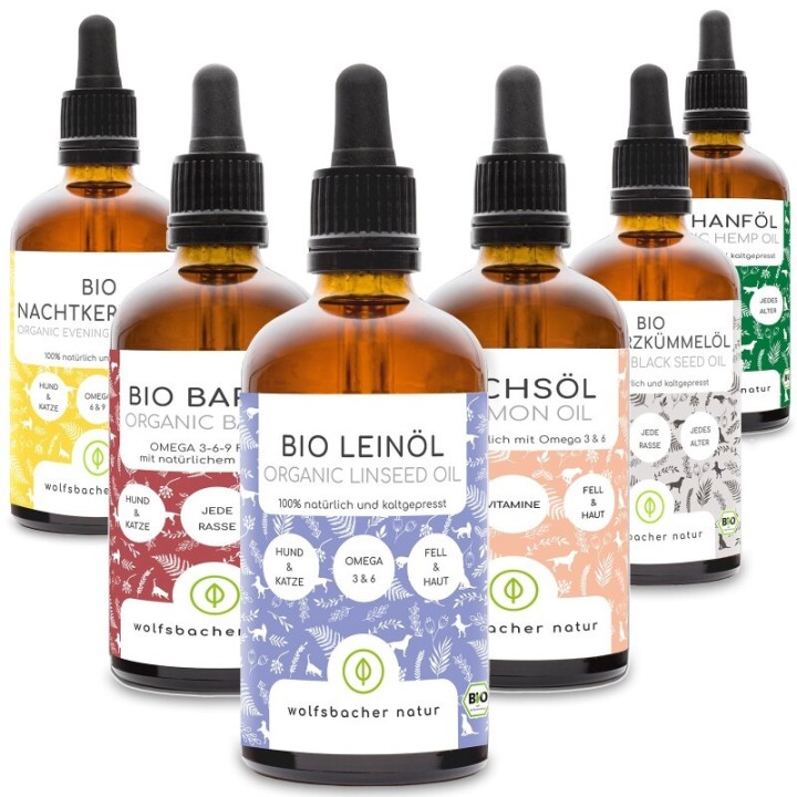 Wolfsbacher Natur Futteröl Set 6 x 100ml