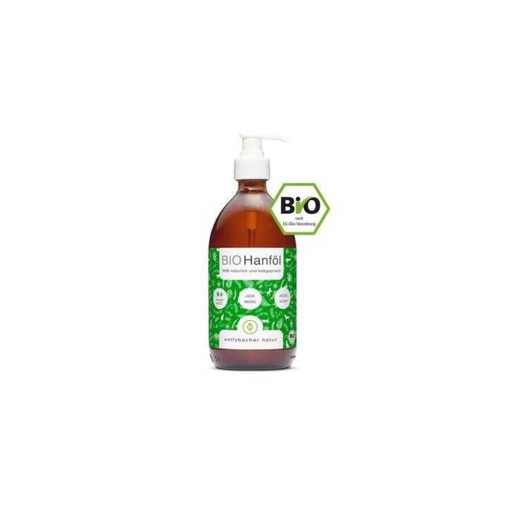 Wolfsbacher Natur Bio Hanföl 500 ml