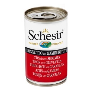 Schesir Natural 24x140g Thunfisch mit Garnelen