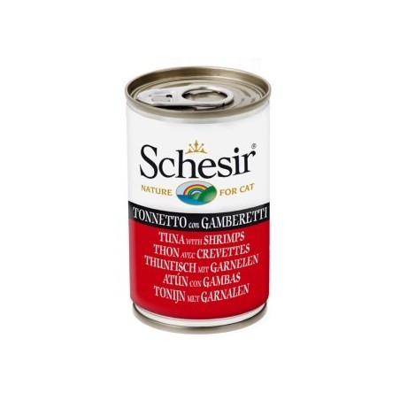 Schesir Natural 24x140g Thunfisch mit Garnelen
