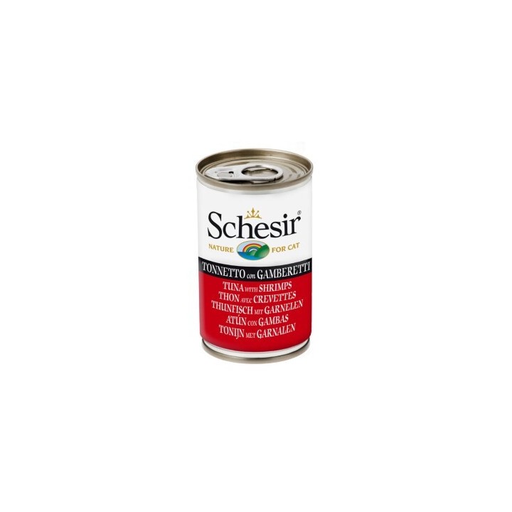 Schesir Natural 24x140g Thunfisch mit Garnelen