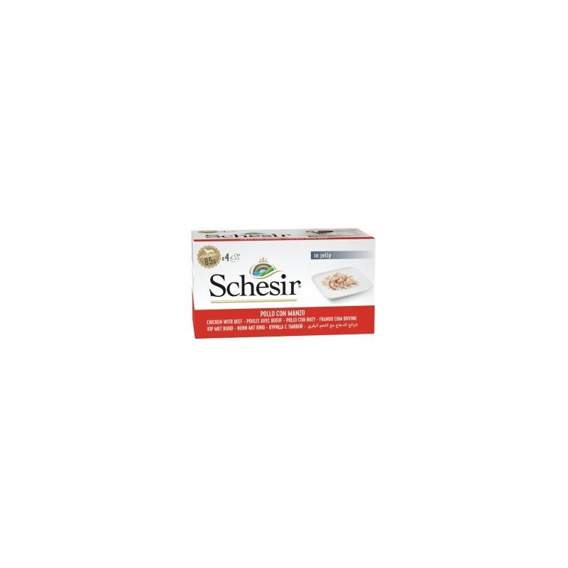 Schesir Multipack Adult 4x85g Huhn mit Rind