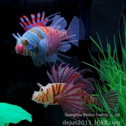 Leuchtende Feuerfische aus Silikon für Aquarien, Dekoration Trumpet