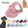 Hunde-Strandhut, Sonnenschutz, Haustier-Baseballkappe mit Ohrlöchern, Hunde-Canvas-Visier-Outfit, Welpen-Sonnenhaube, Strand-