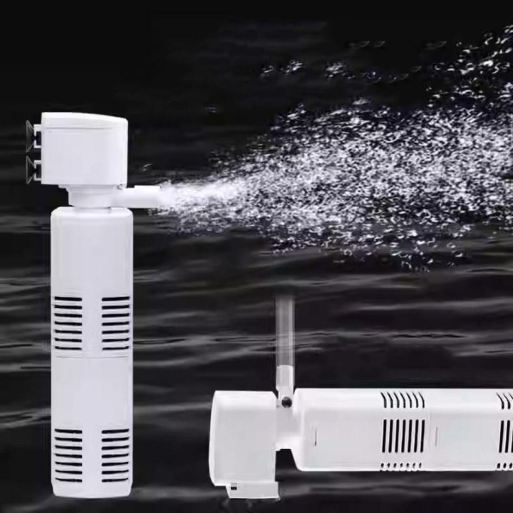 Wandhalterung Fisch Tank Filter Saugnapf Sauerstoff Luftpumpe Aquarium Innenfilter für Aquarium 3.5W