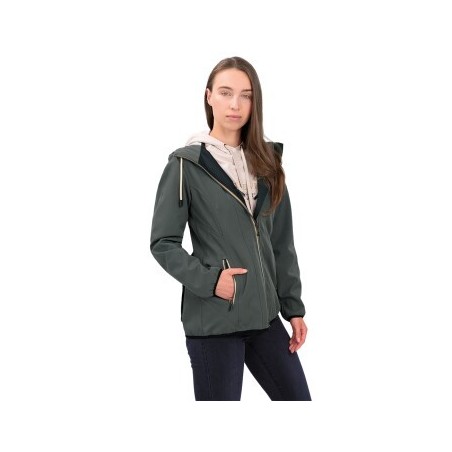 Knuffelwuff Damen Softshell Jacke Manhattan khaki 36