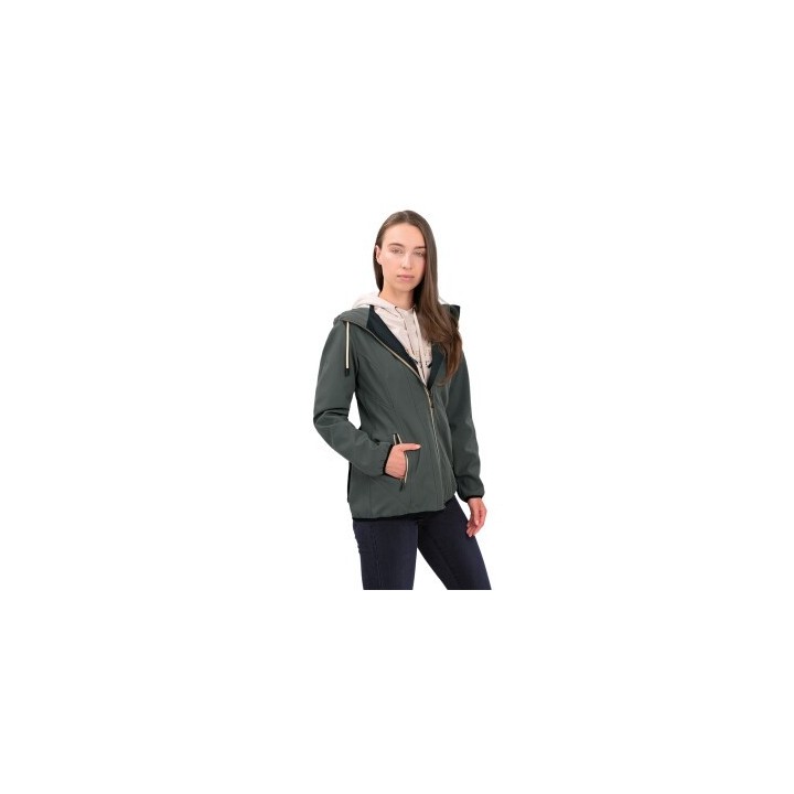 Knuffelwuff Damen Softshell Jacke Manhattan khaki 36