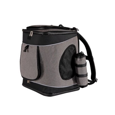 Lionto Haustier-Rucksack grau/ schwarz