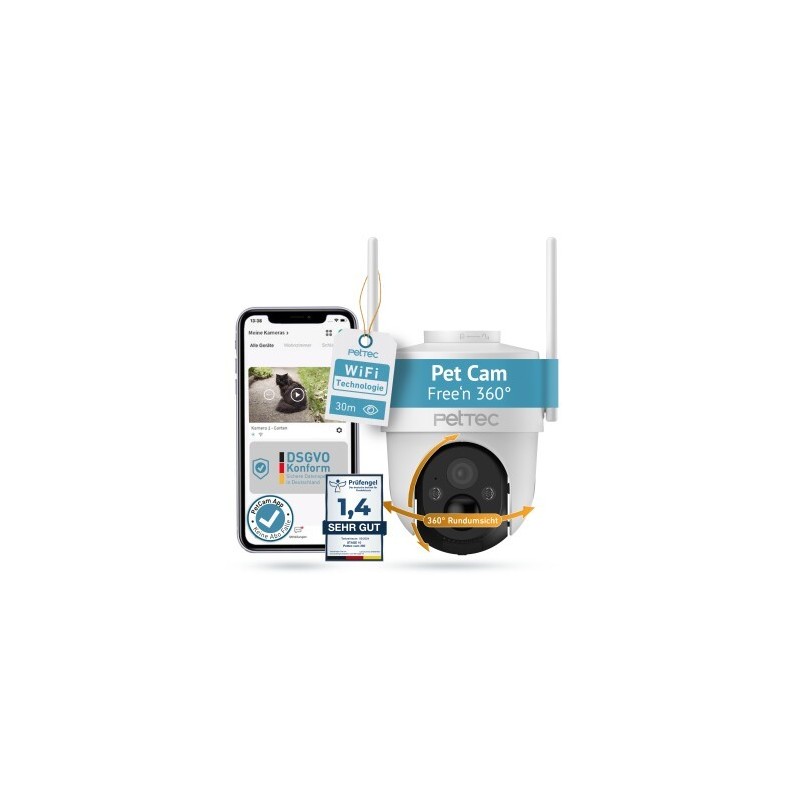 PetTec Cam Free'n 360 Wifi
