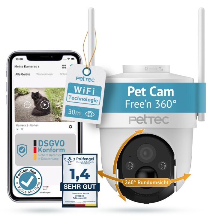 PetTec Cam Free'n 360 Wifi