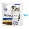 PERFECT FIT (Indoor 1+) 6x750g Reich an Huhn – Trockenfutter für Wohnungskatzen