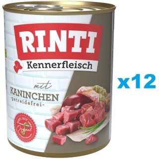 RINTI Kennerfleisch Rabbit Kaninchen 12 x 800 g