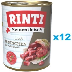 RINTI Kennerfleisch Rabbit Kaninchen 12 x 800 g