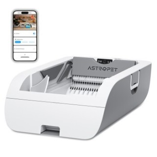 AstroPet Helios Series smarte Katzentoilette App gesteuert weiß