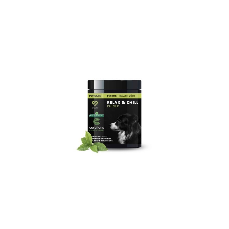 Peticare Relax-Mix Pulver für Hunde, beruhigendes Ergänzungsfutter-Mittel | 100 gr