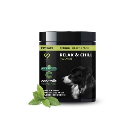 Peticare Relax-Mix Pulver für Hunde, beruhigendes Ergänzungsfutter-Mittel | 100 gr