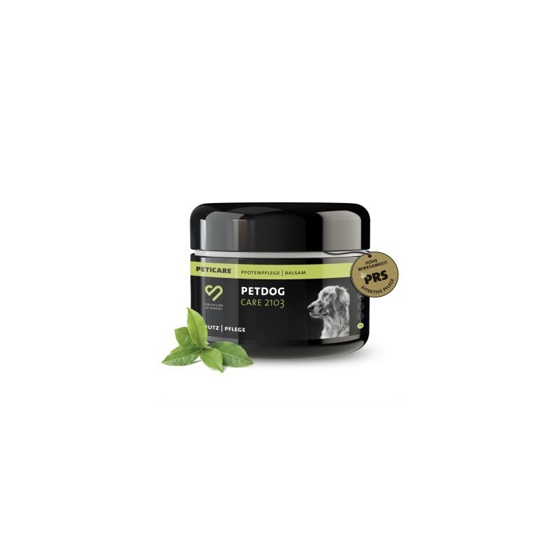 Peticare natürlicher Pfoten-Balsam für Hunde, pflegt verhärtete, trockene Pfoten | 50 ml