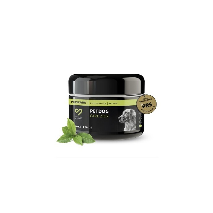 Peticare natürlicher Pfoten-Balsam für Hunde, pflegt verhärtete, trockene Pfoten | 50 ml