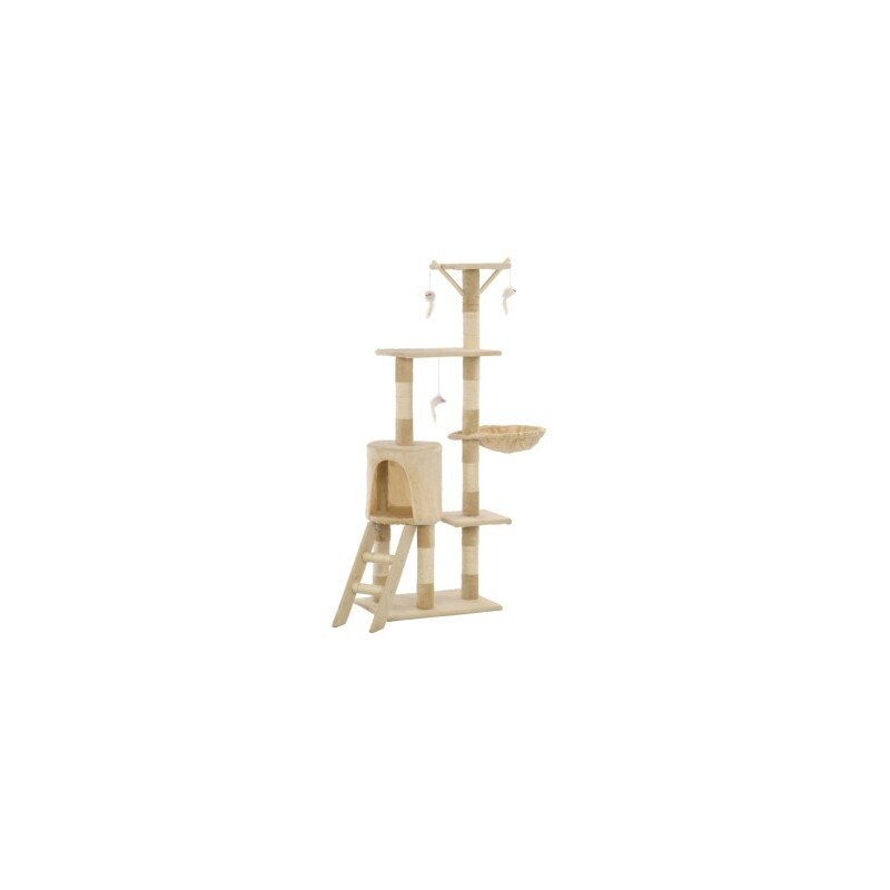 VidaXL Kratzbaum 138cm beige