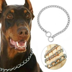 Haustier-Hundeketten-Trainingshalsband, robustes, verstellbares Edelstahl-Würgehalsband, Haustierzubehör 2.0mm x 35cm