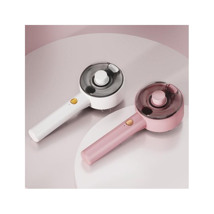 Dampfbürste für Katzen zum Haaren, selbstreinigende Haarentfernung, Enthaarungskamm, zwei Sprühmodi, Fellpflegebürste für Kat