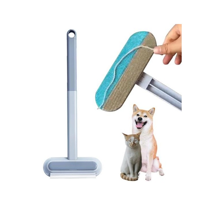 Handschuh- und Bürstenset zur Tierhaarentfernung, doppelseitiger Massagehandschuh für die Tierpflege, Fellreinigungsbürste fü