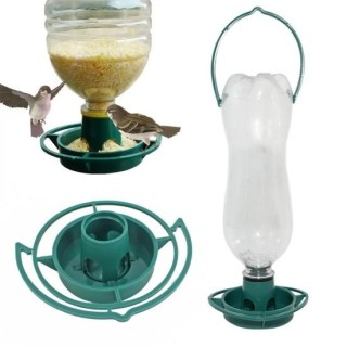 Sodaflasche zum Aufhängen, Vogel-Futtertablett, Plastikflasche, Wildvogelsamen-Futterstation für den Außenbereich, Garten, Ba
