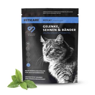 Peticare Gelenkpulver für Katzen, Mit MSM, Kollagen, stärkt Knochen, Gelenke | 125 gr