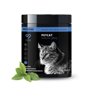 Peticare Senior Pulver für Katzen, fördert Vitalität & Beweglichkeit im Alter | 100 gr