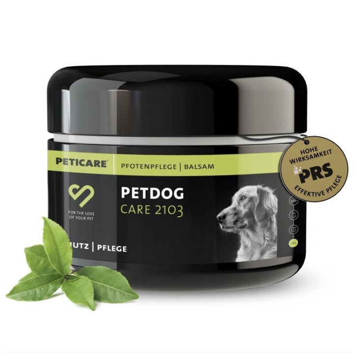 Peticare natürlicher Pfoten-Balsam für Hunde, pflegt verhärtete, trockene Pfoten | 50 ml