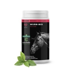 Peticare Wurm-Mix Pulver für Pferde, Natürliche Alternative | 200 gr
