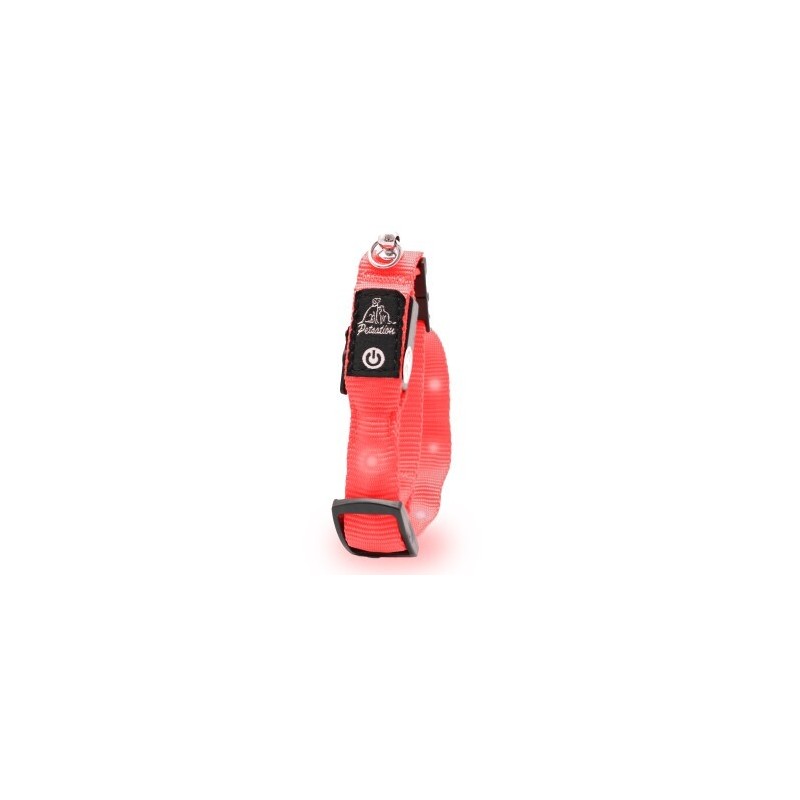 Petsation leuchtendes Katzenhalsband rot