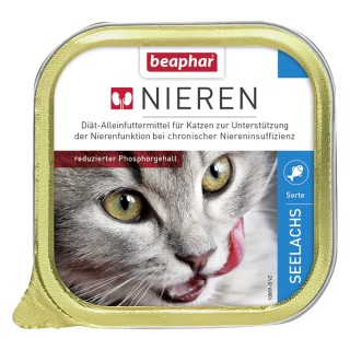 Sparpaket beaphar Nieren-Diät 24 x 100 g - Mixpaket 2 (Huhn & Seelachs)