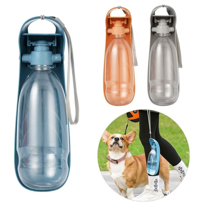 Hundewasserflasche für kleine, mittelgroße und große Hunde, tragbar, auslaufsicher, faltbar, Welpen-Trinkbecher, für Outdoor-
