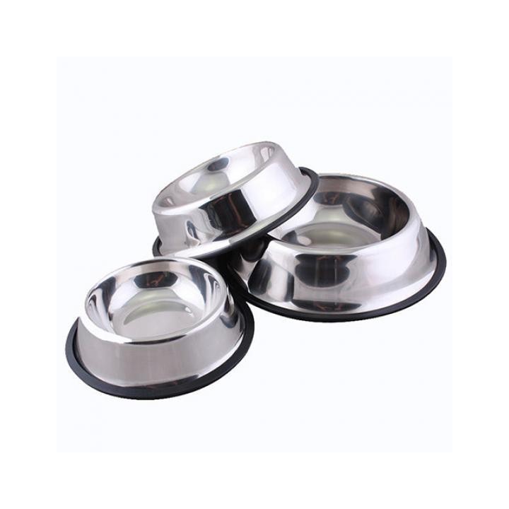 1 Pc Edelstahl Langlebige Haustier Hund Katze Fütterung Lebensmittel Rutschfeste Schüssel Schüssel 15 cm