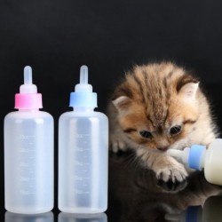60ml Milch Flasche Set Ersetzen Nippel Pet Liefert Neue Haustier Milch Flasche Haustier pink-bottle