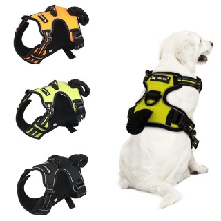 Großes Hundegeschirr mit Griff, atmungsaktives Haustiergeschirr, Weste für mittelgroße und große Hunde, perros accesorios, Ge