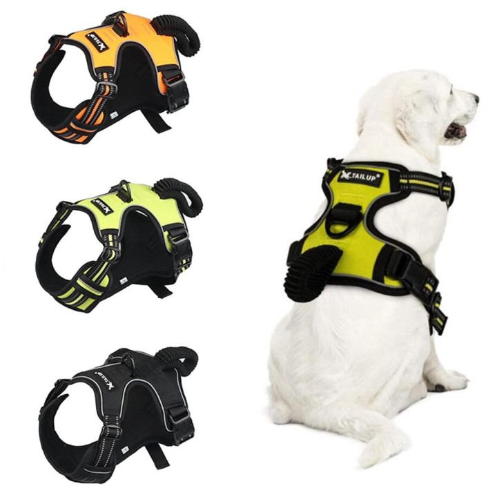 Großes Hundegeschirr mit Griff, atmungsaktives Haustiergeschirr, Weste für mittelgroße und große Hunde, perros accesorios, Ge