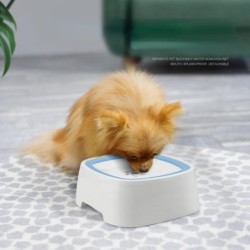 Schwimmende Schüssel für Haustiere, Wassertrinker, Anti-Spritzwasser, nasser Mund, tragbare Katze, Schüssel mit rutschfester