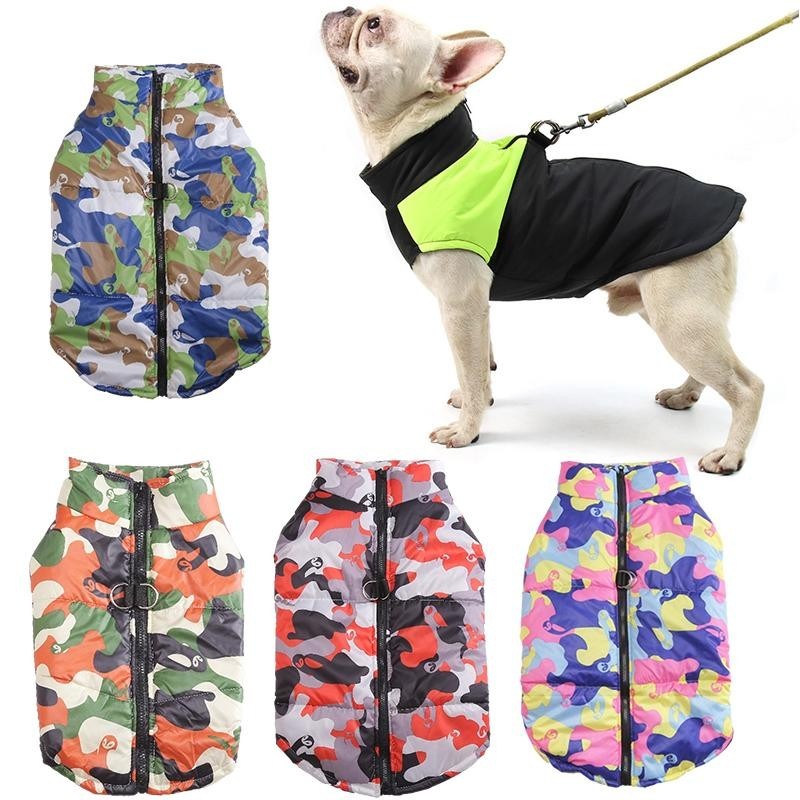 Hundekleidung, wasserdichte Weste für kleine und große Hunde, Mantel, Jacke, gepolsterte Kleidung, Yorkie, Chihuahua, Bulldog