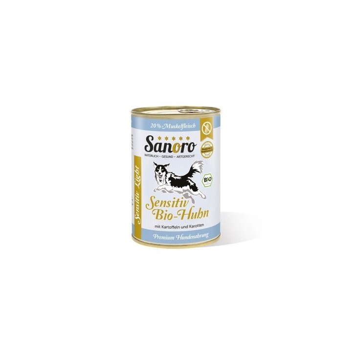 Sanoro Sensitiv BIO-Huhn mit BIO-Gemüse 12x400g