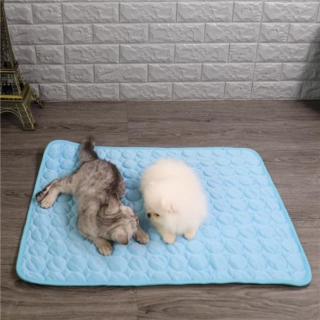 Waschbares Haustier-Kühlkissen für Katzen, Sommerruhe, Sofa, Bett, Sitzmatten, atmungsaktiv, Overlock-Stoff, Welpenbett, Haus