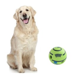 Langlebiger Haustier-Trainingsball, lustiger Sound, interaktives Hundespielzeug, Zahnreinigung, elastisches Spielzeug, Muti-S