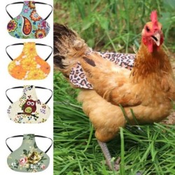 Hühnersattel, süßes bedrucktes Muster, doppellagige Leinwand, Henne-Jacke, Federschutz mit Gummizug Sunflower