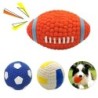 Hundeballspielzeug für kleine, mittelgroße und große Hunde, Katzen, Welpen, quietschend, Rugby, Volleyball, Fußball, Training