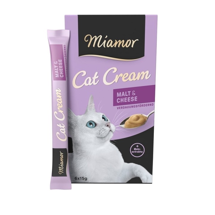 MIAMOR Cat Cream Malzpaste mit Käse 6 x 15 ml