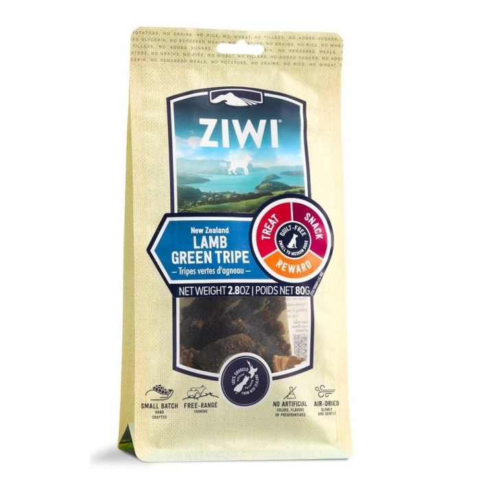 ZIWIPEAK Dog Treats grüne Lammpansen Hundeleckerlis 80 g