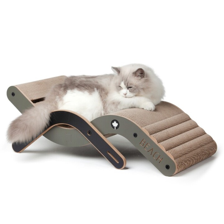 Canadian Cat Company Design-Kratzmöbel Beach Chair grau