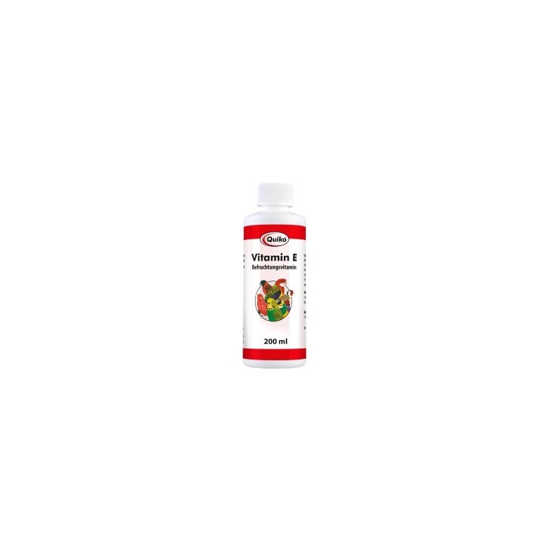 Quiko Vitamin E Liquid 200 ml: Ergänzungsfutter für Kanarien, Sittiche und Ziervögel