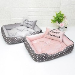 Hundebett aus Plüsch, für große Hunde, warme Bettwäsche für den Winter, flauschiges Zubehör, kleine Rassen, Zwinger, mittelgr